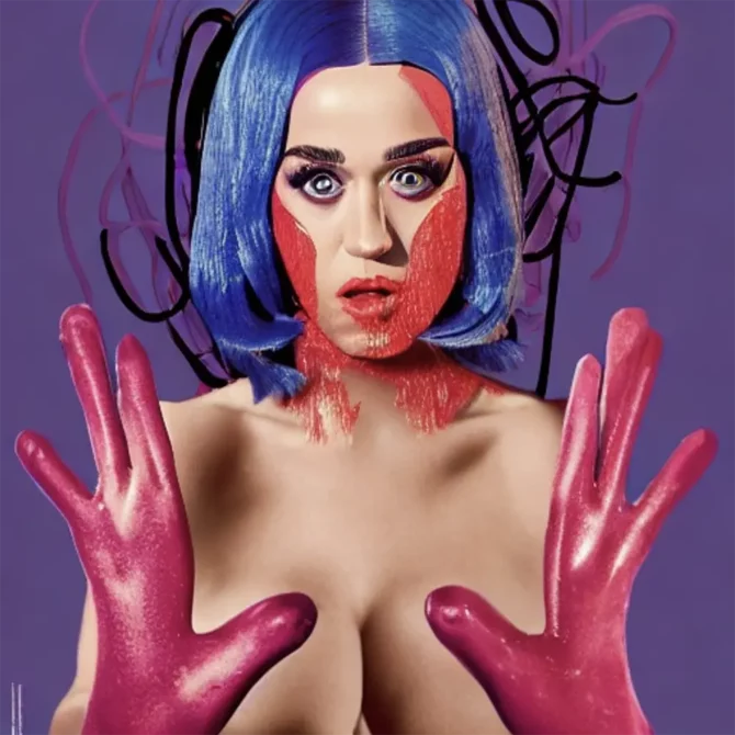 Katy Perry in the style of Louise Josephine Bourgeois     6